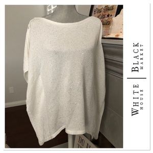 Sweater with tiny sparkle sequins